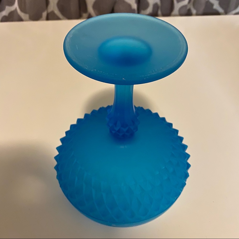 Depression Glass Indiana Diamond Point Compote - Picture 8 of 8